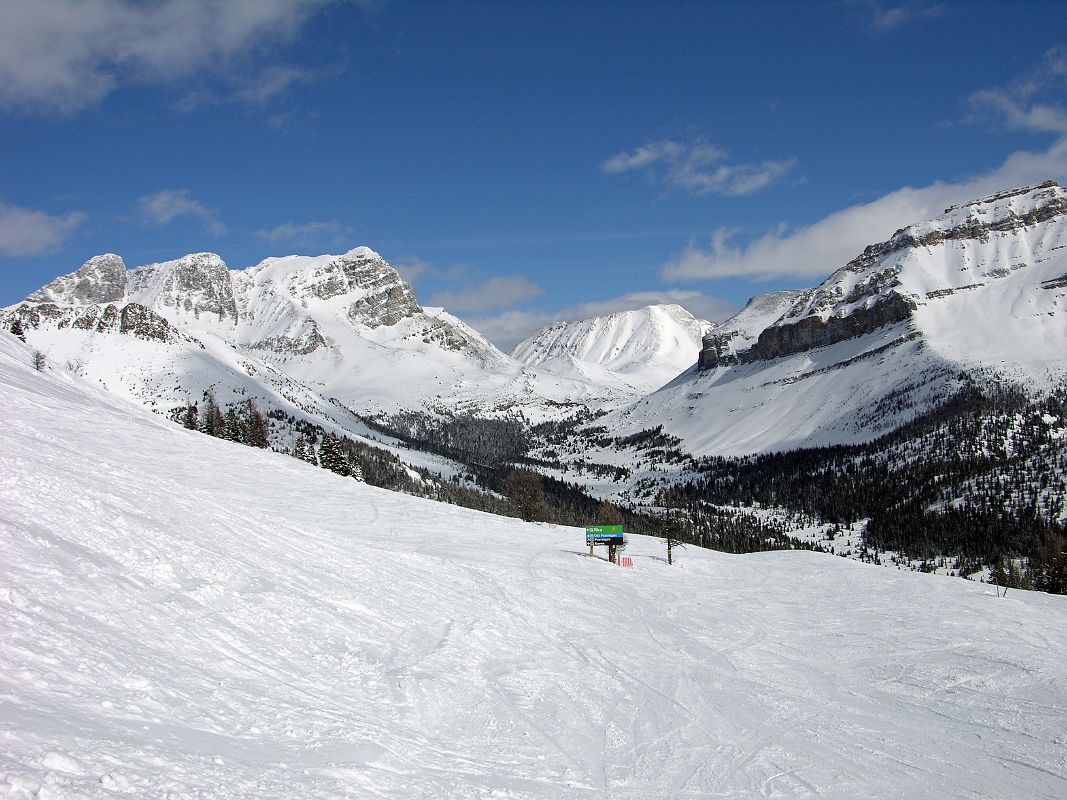 34B Lake Louise Back Bowl With Pika Peak, Ptarmigan Peak, Fossil Mountain, Redoubt Mountain From The Grizzly Gondola At Lake Louise Ski Area